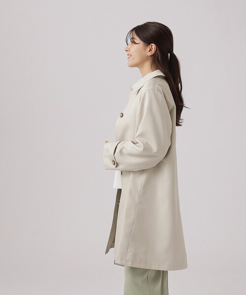 SHOO・LA・RUE（シューラルー）の「◆【防花粉/撥水】ステンカラーコート（ステンカラーコート・レディース・ネイビー/ライトベージュ・02/03/04）」の8枚目の写真