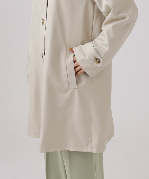 SHOO・LA・RUE（シューラルー）の「◆【防花粉/撥水】ステンカラーコート（ステンカラーコート・レディース・ネイビー/ライトベージュ・02/03/04）」の15枚目の写真