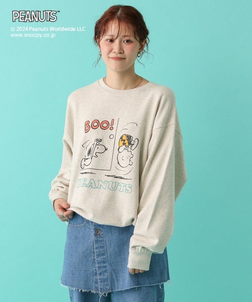LEPSIM(レプシィム)の「【PEANUTS】スウェットプルオーバー 101900(スウェット・レディース・ホワイト/ブルー/チャコールグレー・FREE)」の18枚目の写真