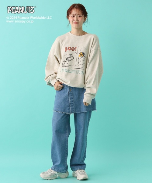 LEPSIM(レプシィム)の「【PEANUTS】スウェットプルオーバー 101900(スウェット・レディース・ホワイト/ブルー/チャコールグレー・FREE)」の9枚目の写真