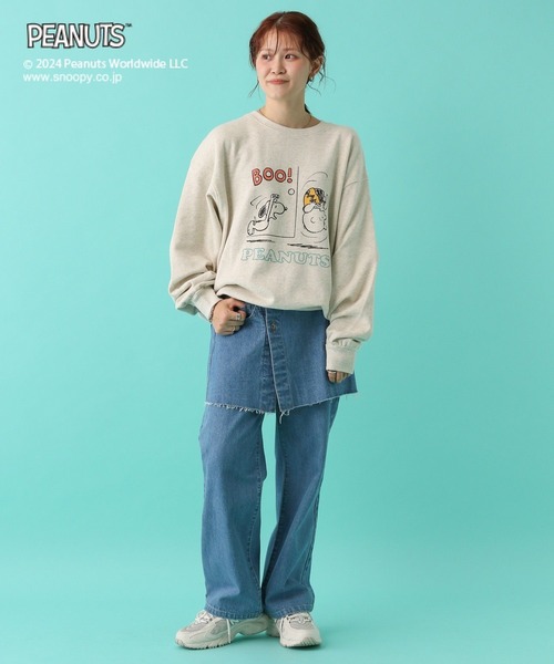 LEPSIM(レプシィム)の「【PEANUTS】スウェットプルオーバー 101900(スウェット・レディース・ホワイト/ブルー/チャコールグレー・FREE)」の13枚目の写真