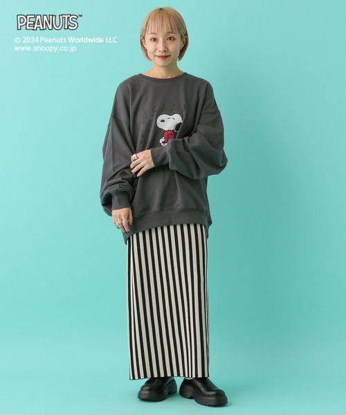 LEPSIM(レプシィム)の「【PEANUTS】スウェットプルオーバー 101900(スウェット・レディース・ホワイト/ブルー/チャコールグレー・FREE)」の10枚目の写真