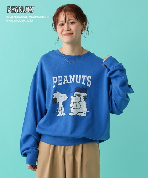 LEPSIM(レプシィム)の「【PEANUTS】スウェットプルオーバー 101900(スウェット・レディース・ホワイト/ブルー/チャコールグレー・FREE)」の14枚目の写真