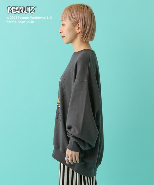LEPSIM(レプシィム)の「【PEANUTS】スウェットプルオーバー 101900(スウェット・レディース・ホワイト/ブルー/チャコールグレー・FREE)」の22枚目の写真