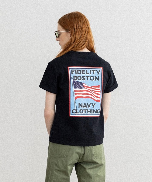 FIDELITY（フィデリティ）の「[WOMEN] POSTER ART S/S TEE / ウィメンズ半袖プリントTシャツ（Tシャツ/カットソー・レディース・ブラック/オフホワイト/グレー・FREE）」の2枚目の写真