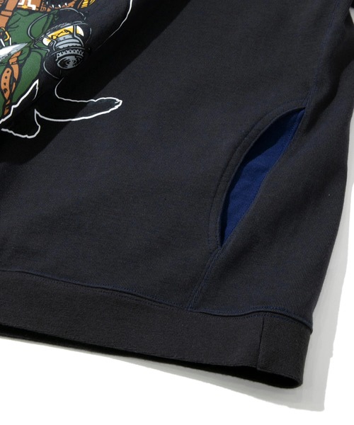 go slow caravan(ゴースローキャラバン)の「Wフェイス天竺 野営猫 ロングスリーブTEE(Tシャツ/カットソー・メンズ・ホワイト/ブラック・SMALL/X-LARGE/LARGE/MEDIUM)」の8枚目の写真