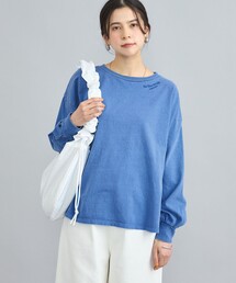 ピグメントドッキング刺繍Tシャツ
