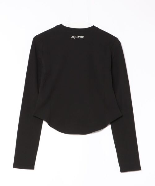 LOWRYS FARM（ローリーズファーム）の「ロゴラウンドロンＴＬＳ　108400（Tシャツ/カットソー・レディース・オフホワイト/ブラック・FREE）」の13枚目の写真