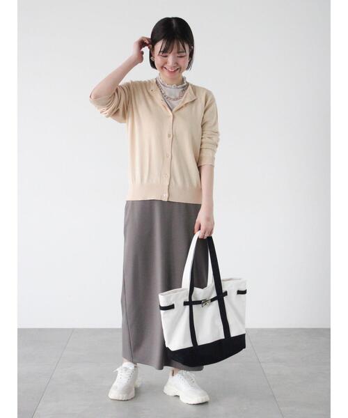 Lugnoncure(ルノンキュール)の「【UV加工】強撚コットンクルーカーディガン(カーディガン/ボレロ・レディース・ブルー/ベージュ/ブラック/グリーン・F)」の6枚目の写真