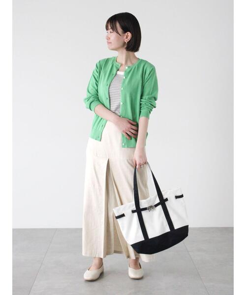 Lugnoncure(ルノンキュール)の「【UV加工】強撚コットンクルーカーディガン(カーディガン/ボレロ・レディース・ブルー/ベージュ/ブラック/グリーン・F)」の10枚目の写真