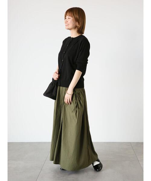 Lugnoncure(ルノンキュール)の「【UV加工】強撚コットンクルーカーディガン(カーディガン/ボレロ・レディース・ブルー/ベージュ/ブラック/グリーン・F)」の13枚目の写真