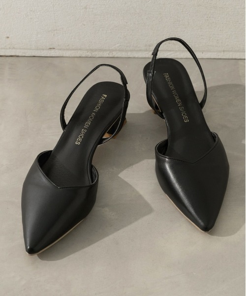 ad thie(アドティエ)の「ポインテッド バックストラップ パンプス(パンプス・レディース・オフホワイト/ブラック/ベージュ・MEDIUM/LARGE/LL)」の18枚目の写真