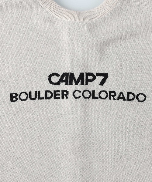 CAMP7(キャンプセブン)の「【CAMP7】ロゴクルーネックカーディガン(カーディガン/ボレロ・レディース・オフホワイト/ライトグレー・M/L)」の6枚目の写真