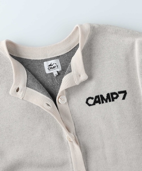 CAMP7(キャンプセブン)の「【CAMP7】ロゴクルーネックカーディガン(カーディガン/ボレロ・レディース・オフホワイト/ライトグレー・M/L)」の7枚目の写真