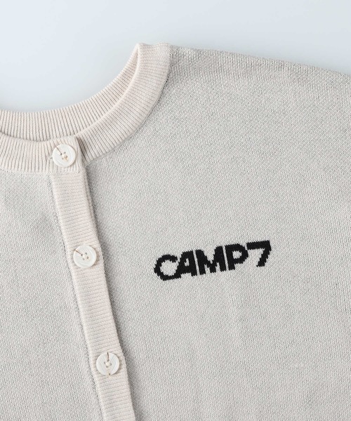 CAMP7(キャンプセブン)の「【CAMP7】ロゴクルーネックカーディガン(カーディガン/ボレロ・レディース・オフホワイト/ライトグレー・M/L)」の8枚目の写真
