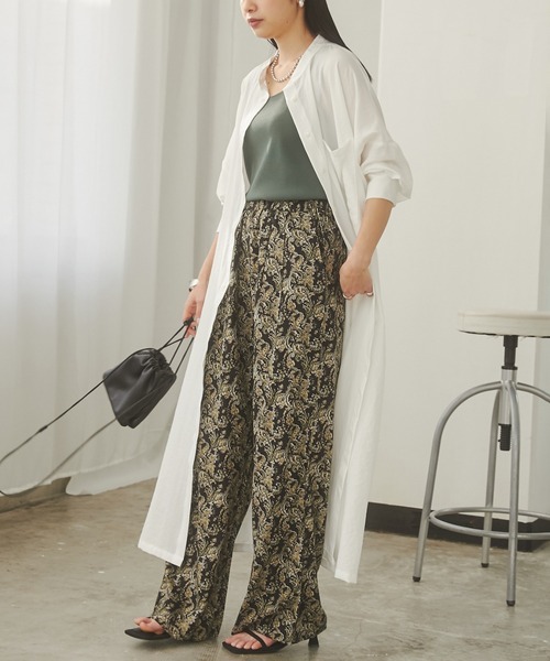 hunch（ハンチ）の「ドルマンシャツワンピース（シャツワンピース・レディース・オフホワイト/ブラック/ベージュ・FREE）」の4枚目の写真