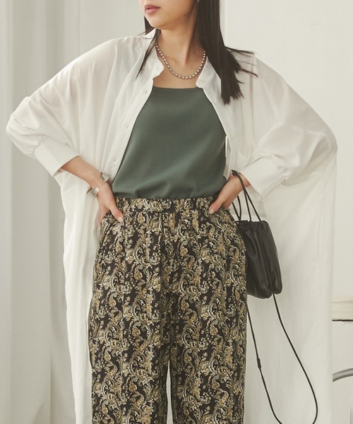 hunch（ハンチ）の「ドルマンシャツワンピース（シャツワンピース・レディース・オフホワイト/ブラック/ベージュ・FREE）」の7枚目の写真