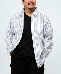 SAKAZEN（サカゼン）の「LOUIS CHAVLON ルイシャブロン 2枚セット 長袖 シャツ 無地 半袖 Ｔシャツ 柄シャツ 無地T Vネック カットソー 大きいサイズ メンズ（シャツ/ブラウス・メンズ）」