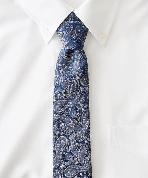 TETE HOMME(テットオム)の「リネンシルクネクタイ(ネクタイ・メンズ・グレー系1/グレー系2/グレー系3/ブラウン系1/ブラウン系2/ネイビー系1/ネイビー系2/ネイビー系3/ネイビー系4/ネイビー系5/ネイビー系6/シルバー・FREE)」の3枚目の写真