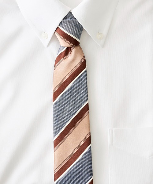 TETE HOMME(テットオム)の「リネンシルクネクタイ(ネクタイ・メンズ・グレー系1/グレー系2/グレー系3/ブラウン系1/ブラウン系2/ネイビー系1/ネイビー系2/ネイビー系3/ネイビー系4/ネイビー系5/ネイビー系6/シルバー・FREE)」の4枚目の写真