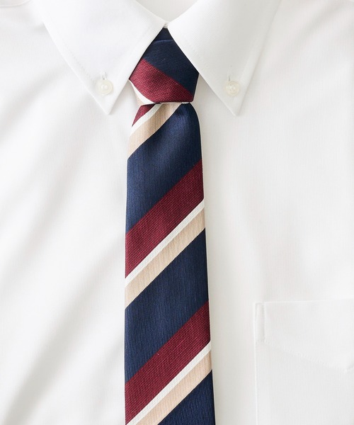 TETE HOMME(テットオム)の「リネンシルクネクタイ(ネクタイ・メンズ・グレー系1/グレー系2/グレー系3/ブラウン系1/ブラウン系2/ネイビー系1/ネイビー系2/ネイビー系3/ネイビー系4/ネイビー系5/ネイビー系6/シルバー・FREE)」の6枚目の写真