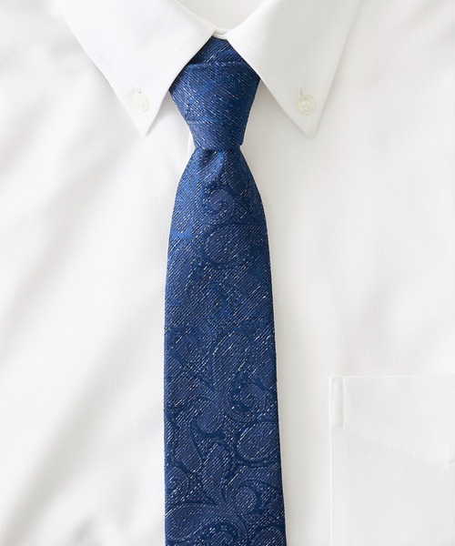 TETE HOMME(テットオム)の「リネンシルクネクタイ(ネクタイ・メンズ・グレー系1/グレー系2/グレー系3/ブラウン系1/ブラウン系2/ネイビー系1/ネイビー系2/ネイビー系3/ネイビー系4/ネイビー系5/ネイビー系6/シルバー・FREE)」の11枚目の写真