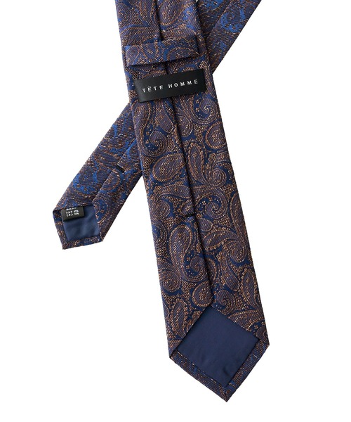 TETE HOMME(テットオム)の「リネンシルクネクタイ(ネクタイ・メンズ・グレー系1/グレー系2/グレー系3/ブラウン系1/ブラウン系2/ネイビー系1/ネイビー系2/ネイビー系3/ネイビー系4/ネイビー系5/ネイビー系6/シルバー・FREE)」の22枚目の写真