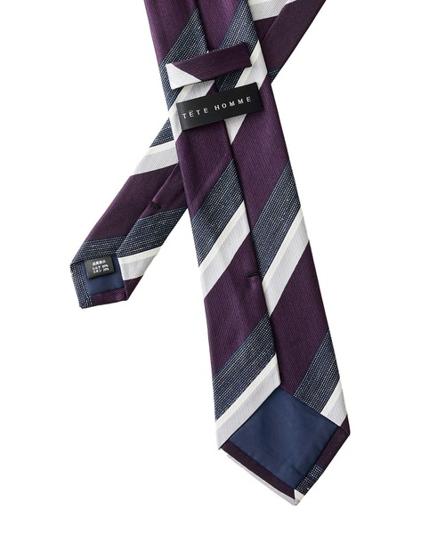 TETE HOMME(テットオム)の「リネンシルクネクタイ(ネクタイ・メンズ・グレー系1/グレー系2/グレー系3/ブラウン系1/ブラウン系2/ネイビー系1/ネイビー系2/ネイビー系3/ネイビー系4/ネイビー系5/ネイビー系6/シルバー・FREE)」の16枚目の写真