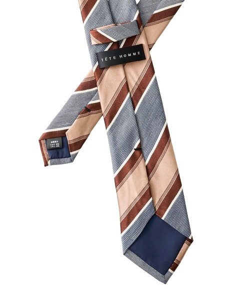 TETE HOMME(テットオム)の「リネンシルクネクタイ(ネクタイ・メンズ・グレー系1/グレー系2/グレー系3/ブラウン系1/ブラウン系2/ネイビー系1/ネイビー系2/ネイビー系3/ネイビー系4/ネイビー系5/ネイビー系6/シルバー・FREE)」の20枚目の写真