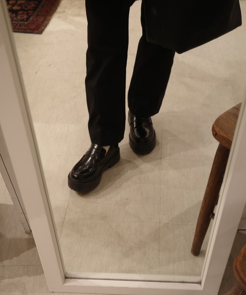 【ZOZOTOWN限定】厚底トラックソールコインローファー（ローファー）｜Bonjour Sagan by yui（ボンジュールサガンバイユイ）