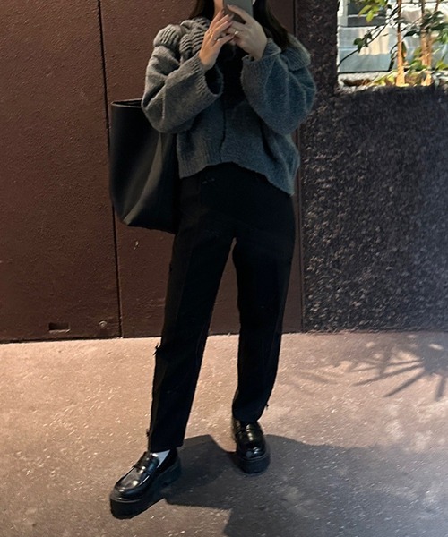 【ZOZOTOWN限定】厚底トラックソールコインローファー（ローファー）｜Bonjour Sagan by yui（ボンジュールサガンバイユイ）