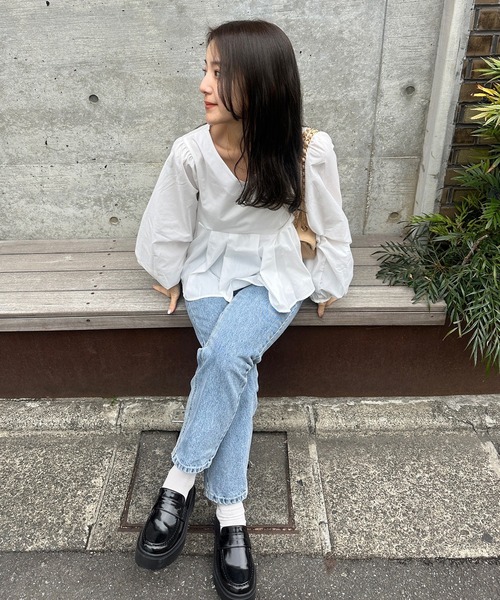 ZOZOTOWN限定】厚底トラックソールコインローファー（ローファー