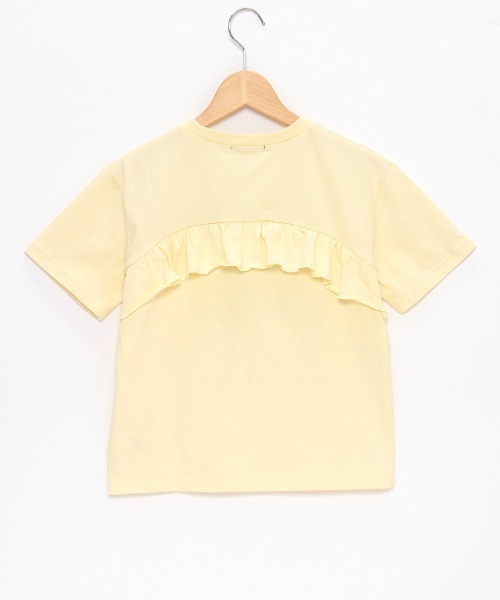 by LOVEiT(バイラビット)の「girlsマークバックフリルTシャツ(Tシャツ/カットソー・キッズ・オフホワイト/ピンク/ブラック/ベージュ・120cm/130cm/140cm/150cm/160cm)」の10枚目の写真