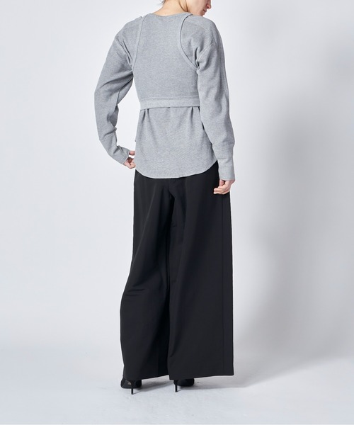クラネ CLANE LAYRED BUSTIER THERMAL TOPS （GRAY） クラネ CLANE LAYRED BUSTIER THERMAL TOPS （MINT