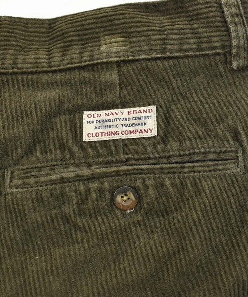 OLD NAVY（オールドネイビー）の「【ヴィンテージ古着】90~00's OLD NAVY/オールドネイビー 2タック コーデュロイパンツ（その他パンツ・メンズ・カーキ・33）」の10枚目の写真