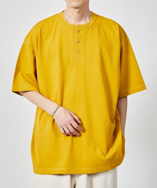 新品タグなし ルルレモン　ヘンリーネック シャツ MTE006 (66) 丸胴 HENLEY NECK T-SHIRT – BIG JOHN【公式