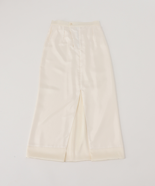 Noble（ノーブル）の「ターンアラウンドサテンスカート（スカート・レディース・ホワイト/グリーン・38/36）」の18枚目の写真