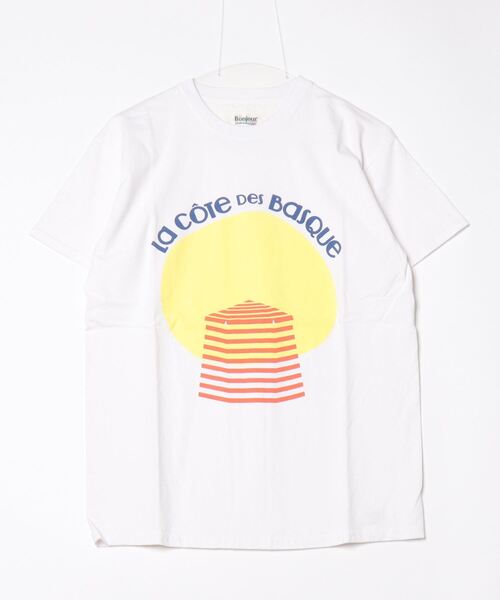 THE BAREFOOT(ベアフット)の「【 Le Bonjour surf / ボンジュールサーフ 】 ブランドロゴ グラフィックプリント 半袖 Tシャツ(Tシャツ/カットソー・メンズ・レッド/ブルー/イエロー・L/M/XL)」の8枚目の写真