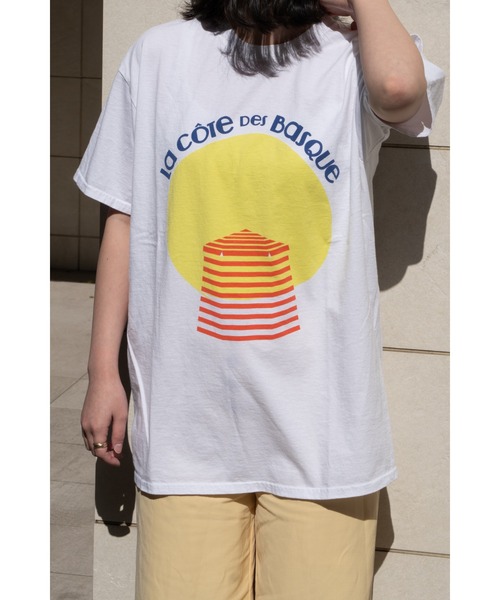THE BAREFOOT(ベアフット)の「【 Le Bonjour surf / ボンジュールサーフ 】 ブランドロゴ グラフィックプリント 半袖 Tシャツ(Tシャツ/カットソー・メンズ・レッド/ブルー/イエロー・L/M/XL)」の5枚目の写真