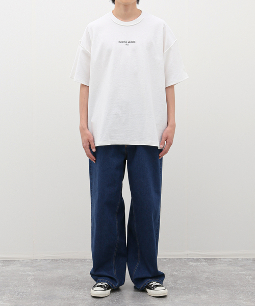 is-ness（イズネス）の「【ISNESS MUSIC / イズネスミュージック】PEACE T-SHIRT（Tシャツ/カットソー・メンズ・ブラック・FREE）」の2枚目の写真