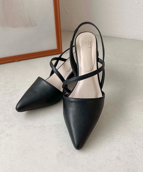 apres jour clair(アプレジュールクレア)の「【apres jour clair】ポインテッドトゥミュール【ZOZOTOWN限定アイテム】(パンプス・レディース・シルバー/ブラック/アイボリー・LARGE/MEDIUM/X-LARGE/SMALL)」の1枚目の写真
