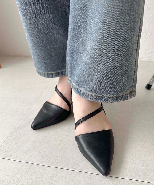 apres jour clair(アプレジュールクレア)の「【apres jour clair】ポインテッドトゥミュール【ZOZOTOWN限定アイテム】(パンプス・レディース・シルバー/ブラック/アイボリー・LARGE/MEDIUM/X-LARGE/SMALL)」の8枚目の写真