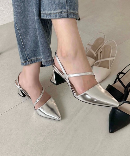 apres jour clair(アプレジュールクレア)の「【apres jour clair】ポインテッドトゥミュール【ZOZOTOWN限定アイテム】(パンプス・レディース・シルバー/ブラック/アイボリー・LARGE/MEDIUM/X-LARGE/SMALL)」の11枚目の写真