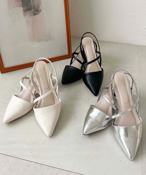 apres jour clair(アプレジュールクレア)の「【apres jour clair】ポインテッドトゥミュール【ZOZOTOWN限定アイテム】(パンプス・レディース・シルバー/ブラック/アイボリー・LARGE/MEDIUM/X-LARGE/SMALL)」の12枚目の写真