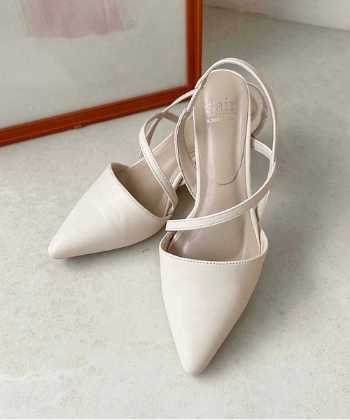 apres jour clair(アプレジュールクレア)の「【apres jour clair】ポインテッドトゥミュール【ZOZOTOWN限定アイテム】(パンプス・レディース・シルバー/ブラック/アイボリー・LARGE/MEDIUM/X-LARGE/SMALL)」の4枚目の写真