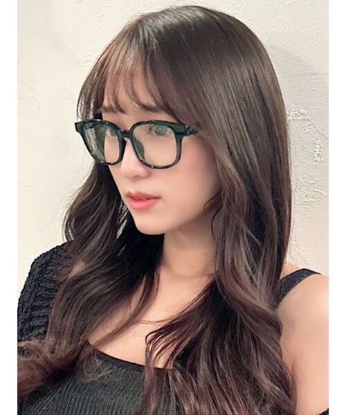 RESEXXY（リゼクシー）の「クリアレンズメガネ（メガネ・レディース・ブラウン/ブラック・FREE）」の2枚目の写真