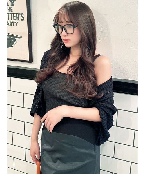 RESEXXY（リゼクシー）の「クリアレンズメガネ（メガネ・レディース・ブラウン/ブラック・FREE）」の3枚目の写真