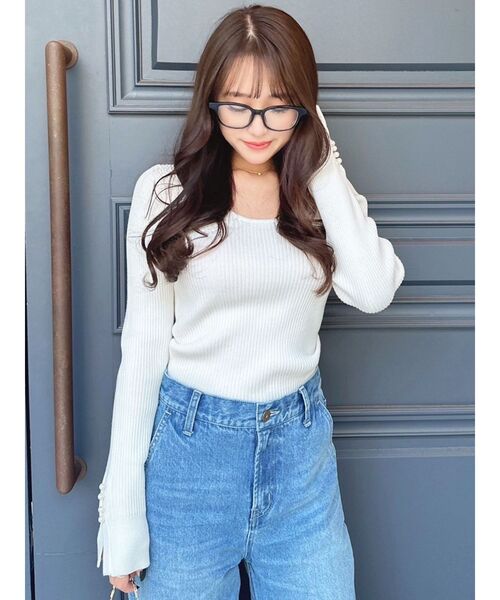 RESEXXY（リゼクシー）の「クリアレンズメガネ（メガネ・レディース・ブラウン/ブラック・FREE）」の8枚目の写真