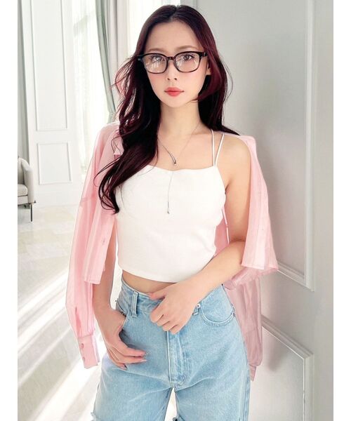 RESEXXY（リゼクシー）の「クリアレンズメガネ（メガネ・レディース・ブラウン/ブラック・FREE）」の11枚目の写真