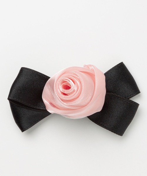 DearMyLoveRose（ディアマイラブローズ）の「選べるローズリボンクリップ（その他ヘアアクセサリー・レディース・ブラック/ベビーピンク・FREE）」の9枚目の写真